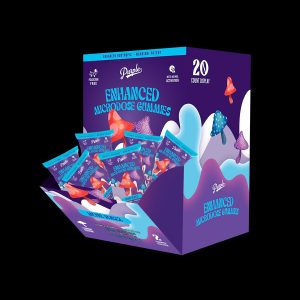 Purple Mushroom Enhanced Microdose Gummies | Blue Razz
