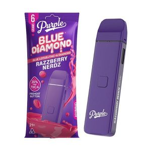 Purple Blue Diamond Blue Lotus + THCa Diamonds Disposable 6g